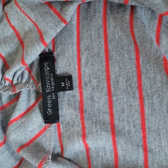 Gray and Red Women's Cardigan - Picture 2 of 3